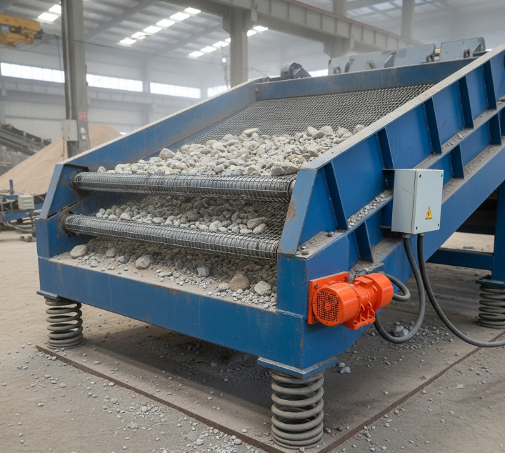Sand and gravel vibrating screen motor