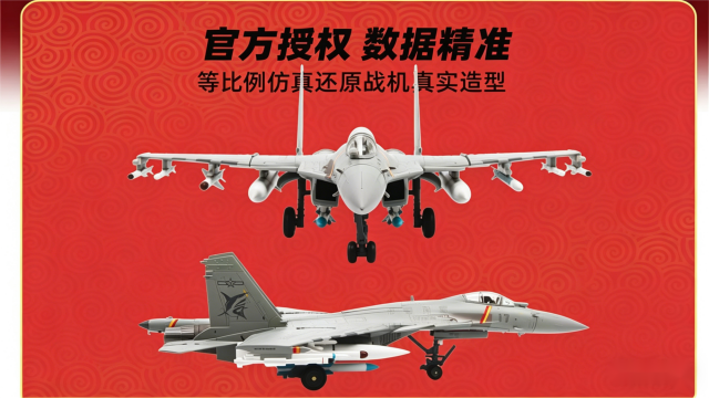 遼寧正版授權1比72殲15T合金材質 深圳市特爾博科技供應