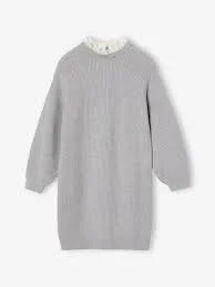 girls marl grey dress