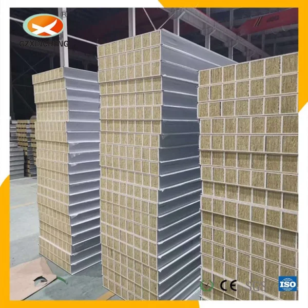 信成防火隔熱玻鎂巖棉彩鋼夾芯板防火夾芯板用于手術室電子無塵車間