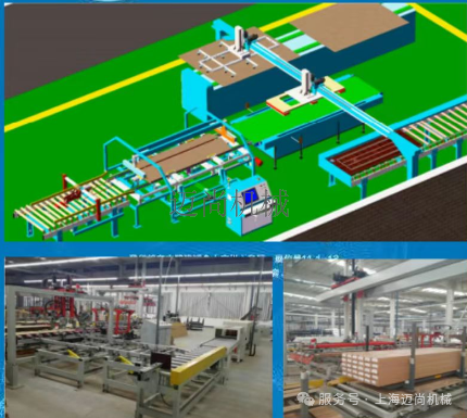 木門、建材等的后工段包裝全線