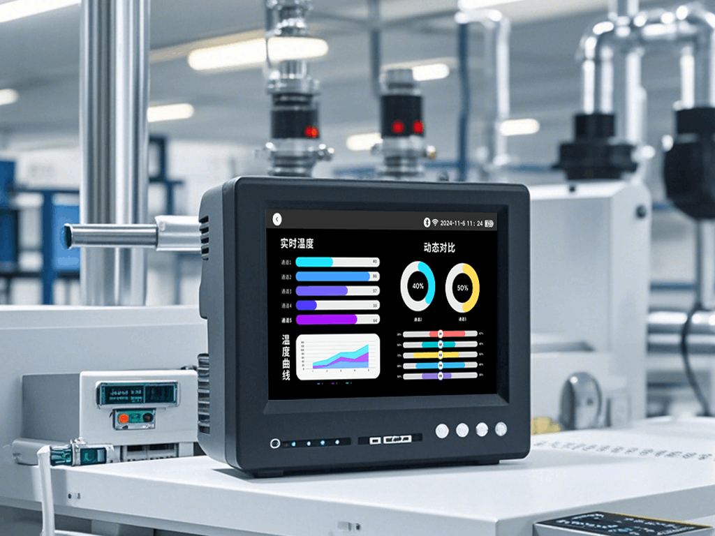 启明智显4.3寸触摸串口屏SC07，助力工业数据记录仪智能升级