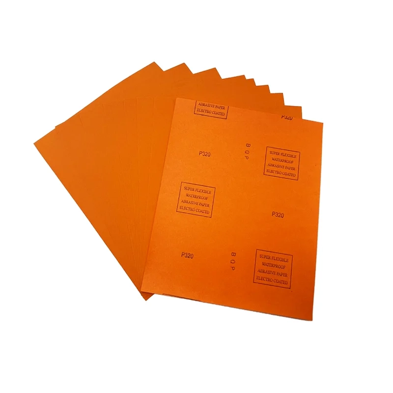 orange waterproof sandpaper