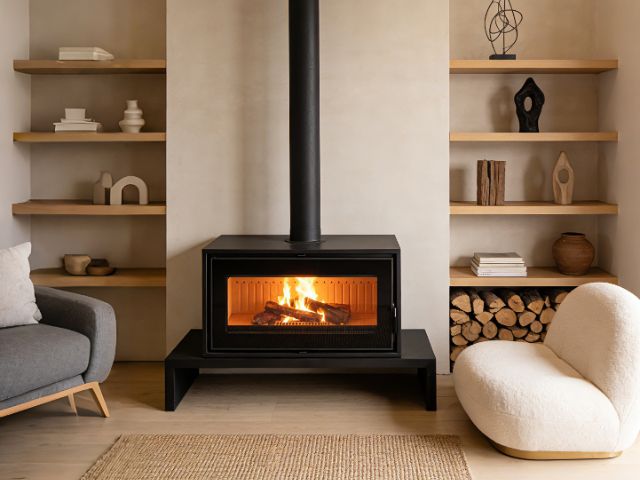 安徽民宿燃木壁炉使用场景