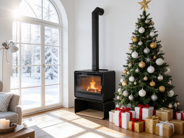 云南现代简约式燃木壁炉取暖效果如何,燃木壁炉