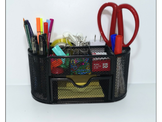 家用办公笔记本托架支架多功能笔筒五格笔筒整理盒要多少钱