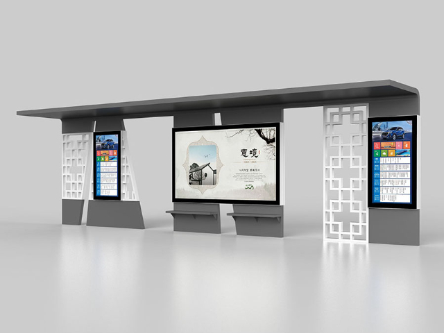 宁夏海滨防锈候车亭安全报警系统,候车亭