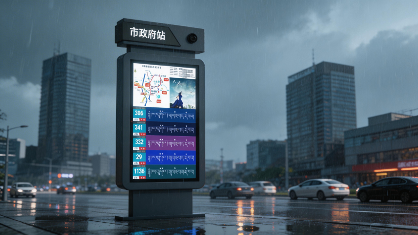 甘肅品牌廠家電子站牌戶外耐用款 江蘇美城街具工貿(mào)供應