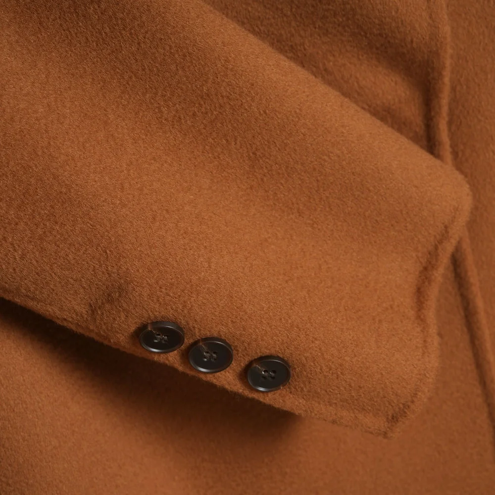 ladies brown camel wool coat