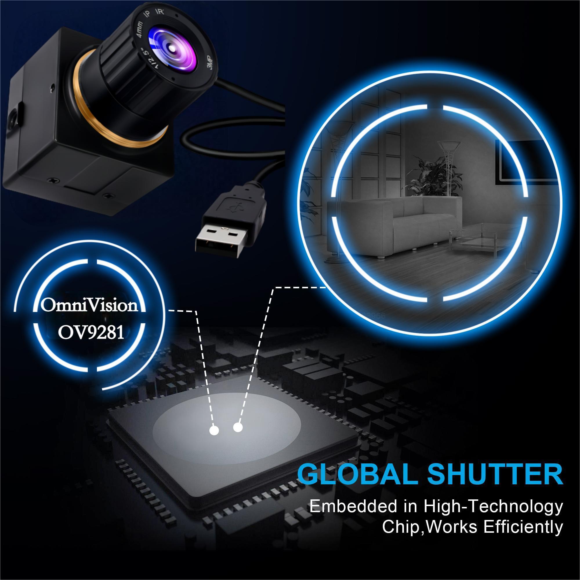 Customer Camera Shutter Computer High-Speed ELP 800P Global Shutter USB Camera for Live Streaming & OEM ...