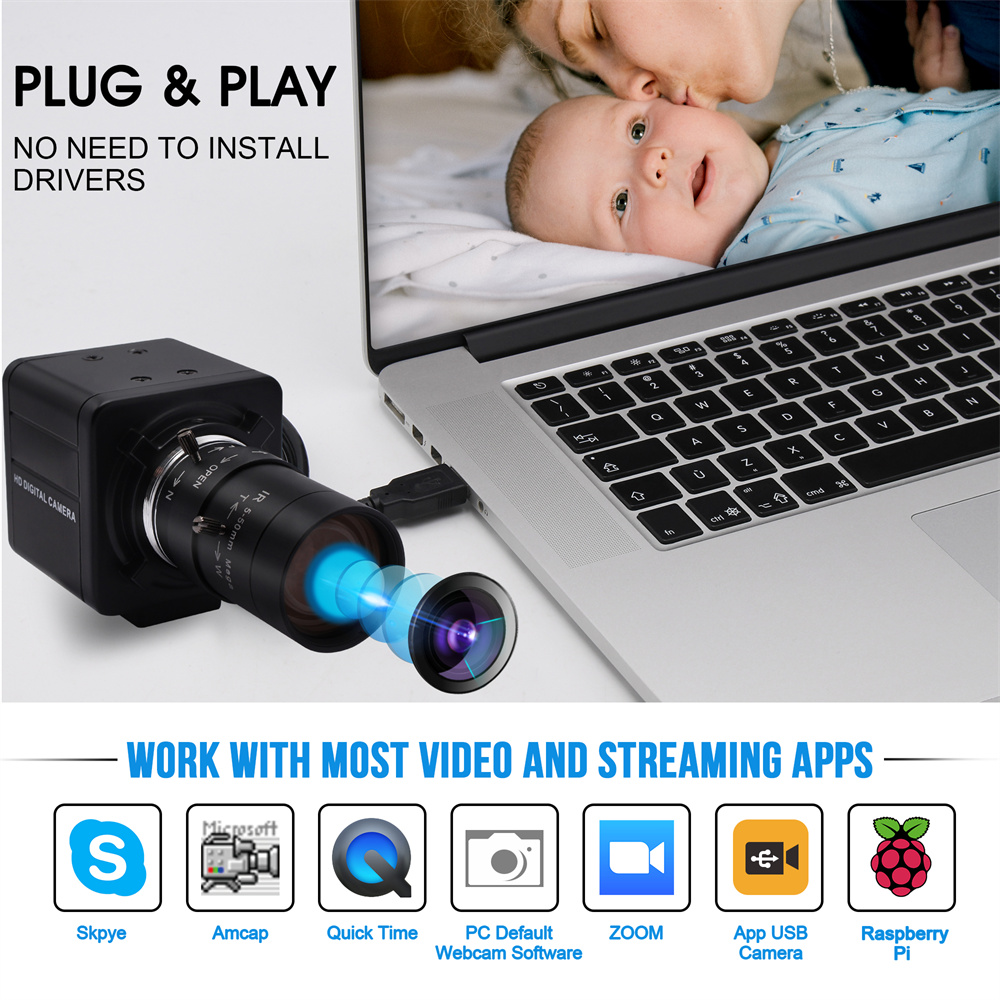 ELP 1080P High Speed Webcam MJPEG 260fps 360P/ 120fps 720P/ 60fps 1080P ...