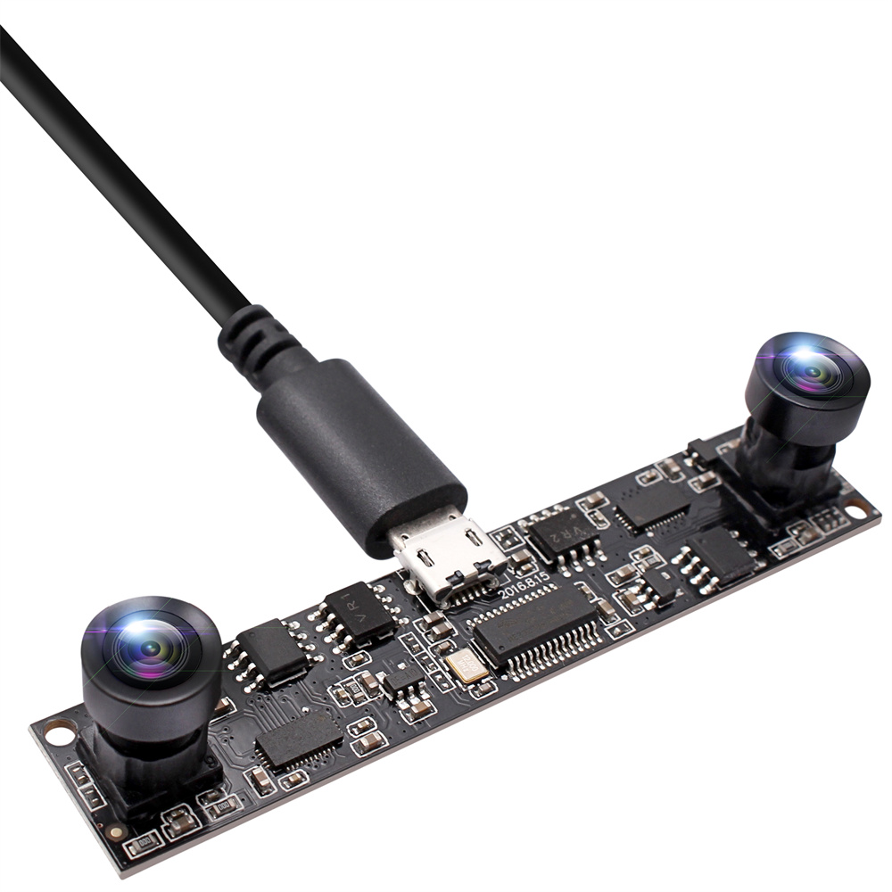 ELP MJPEG 1280×720 Dual Lens OV9712 Industrial USB Camera