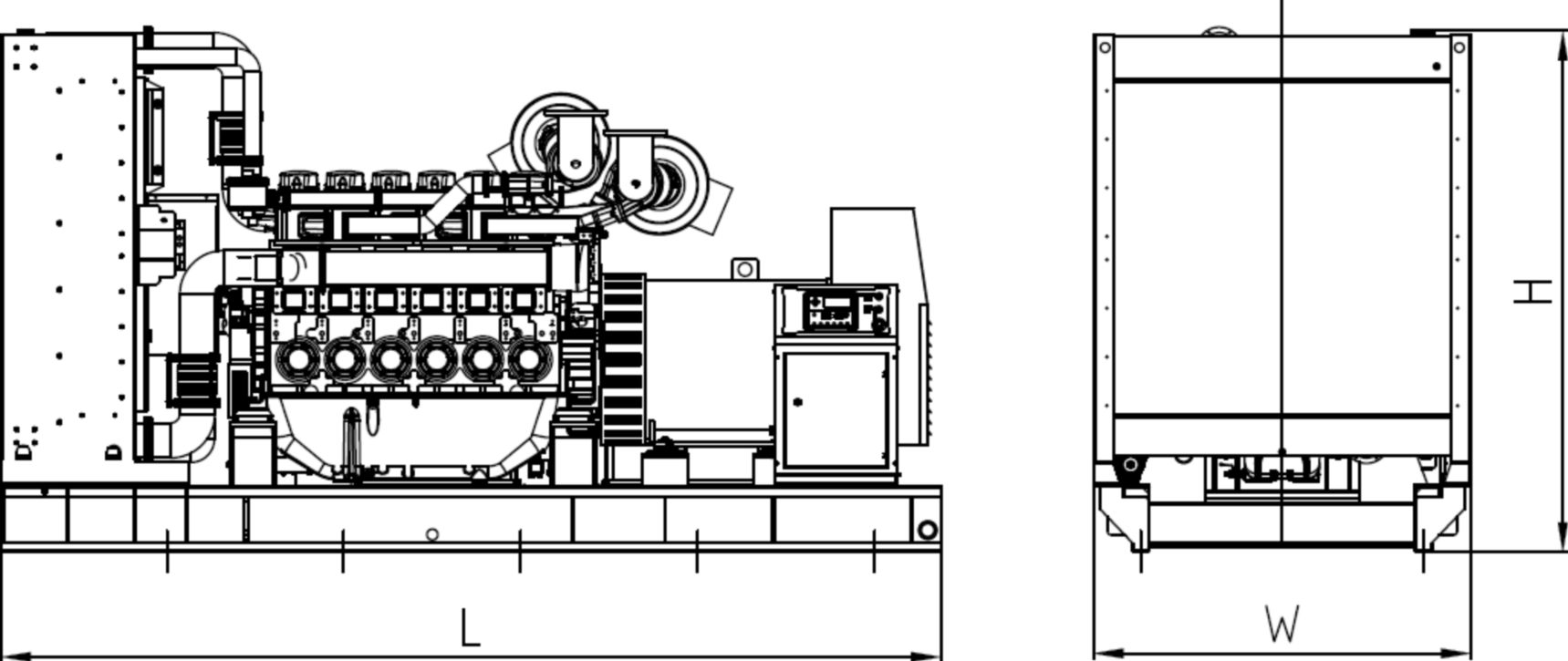 Boltech Perkins Series Low Voltage BDP1800GF 2250KVA Diesel Generator Set 4016-61TRG3