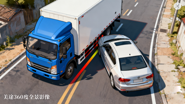 四川半掛貨車360度全景影像AI智能 四川美途電子科技供應(yīng);