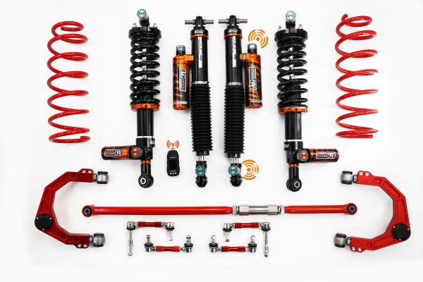 坦克300/400/500無(wú)線電控氮?dú)鉁p震器1.5寸升高