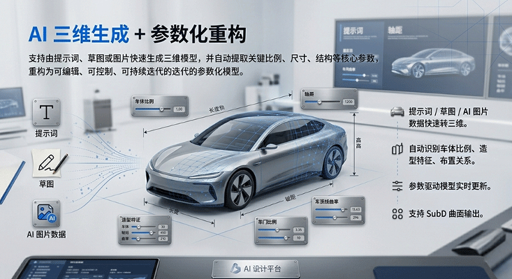福建内饰设计汽车工业设计AI智能平台系统