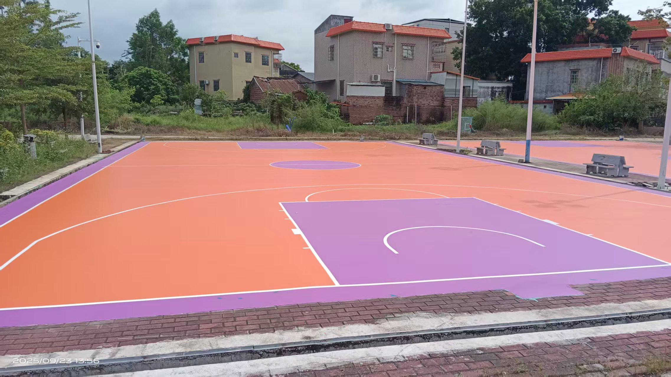 惠州硅PU籃球場完工