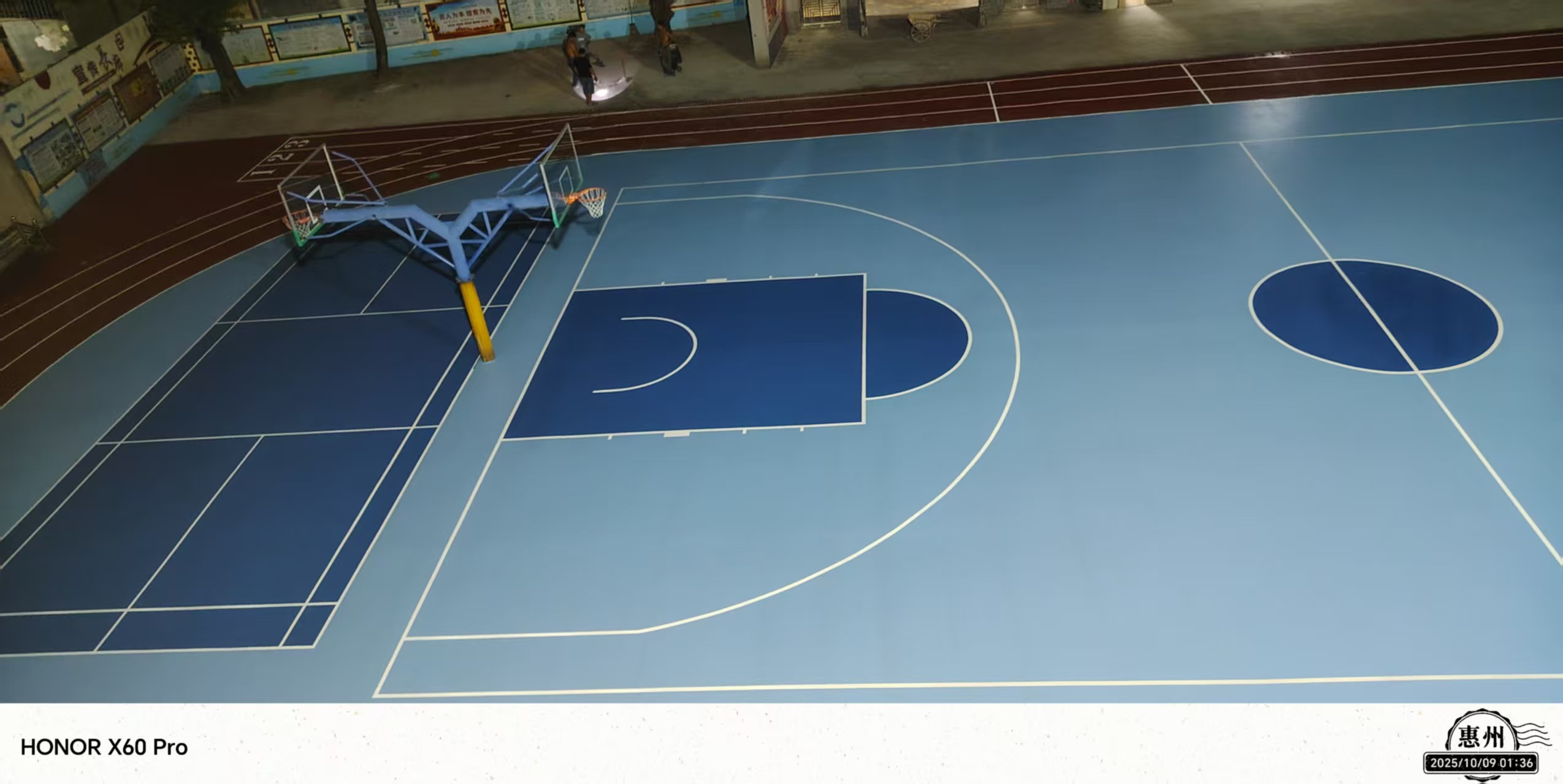 惠州淡水第五小學(xué)混合型跑道+硅PU籃球場(chǎng)