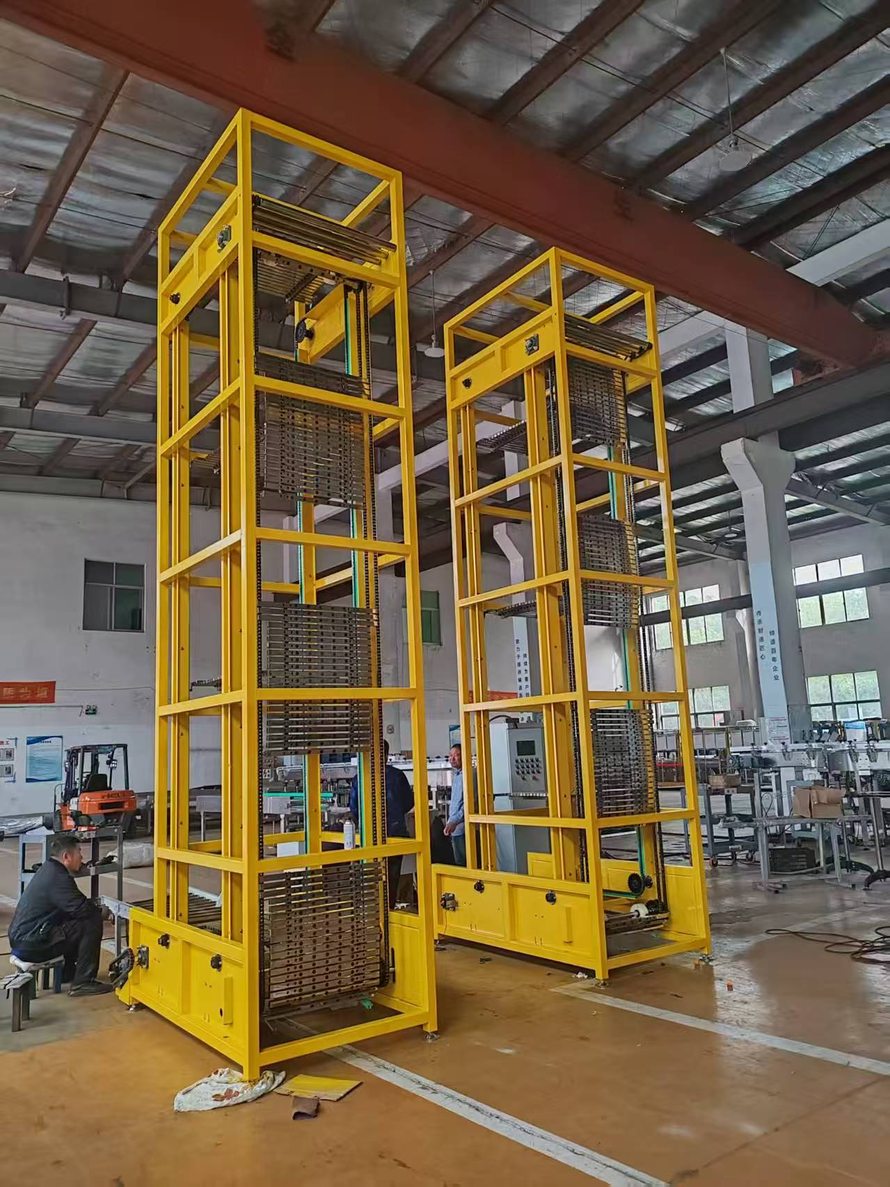 連續(xù)式提升機輸送線