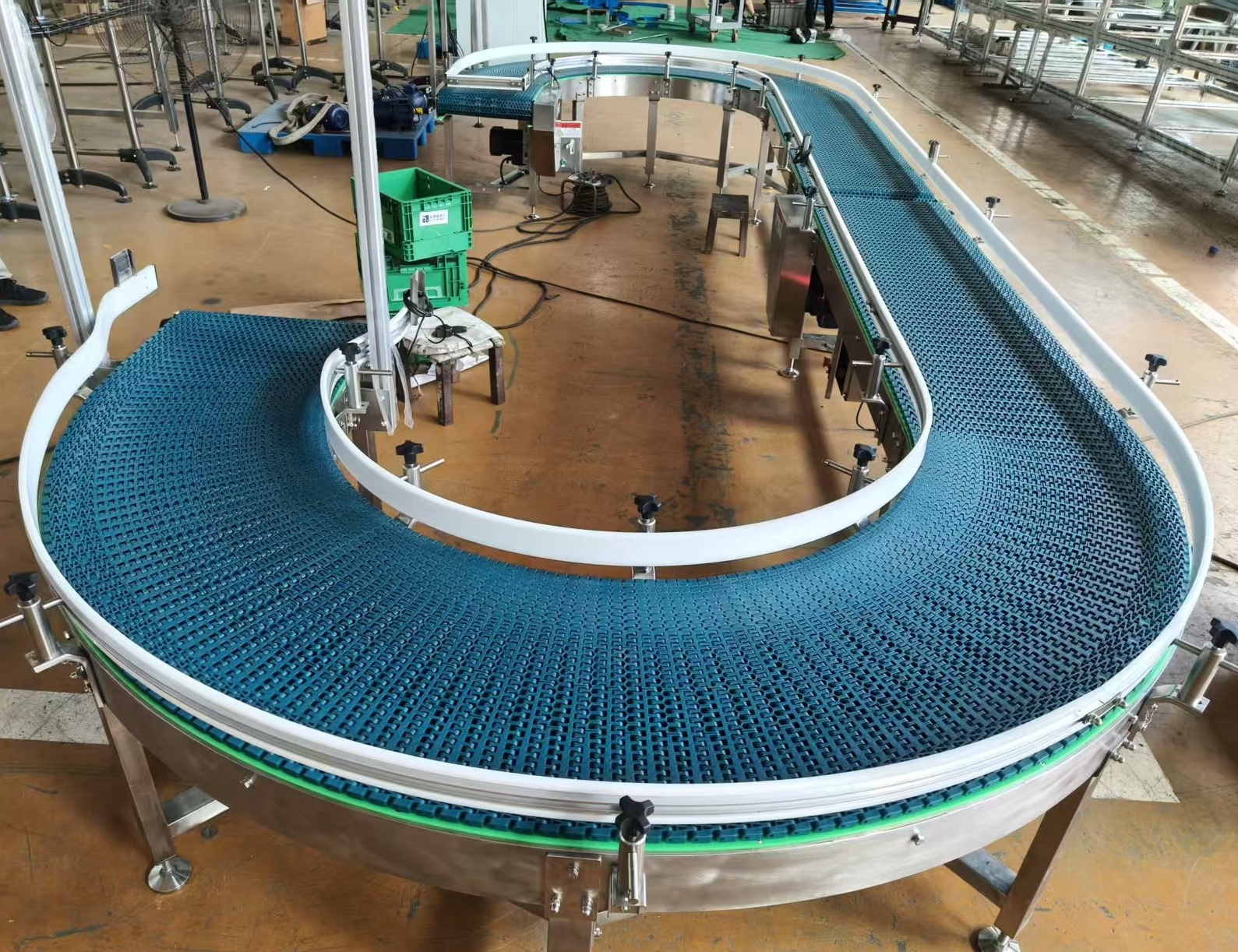 360度環(huán)形網帶輸送線