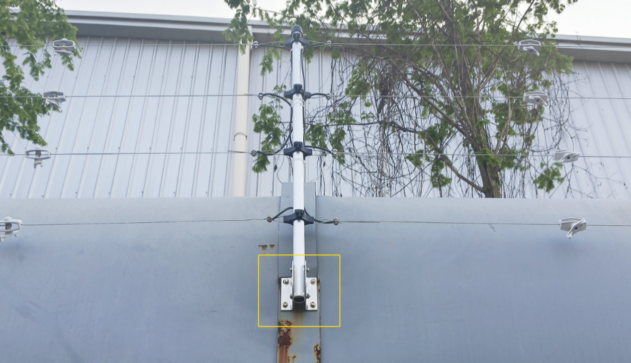 上海新通聯廠區脈沖電子圍欄系統工程竣工