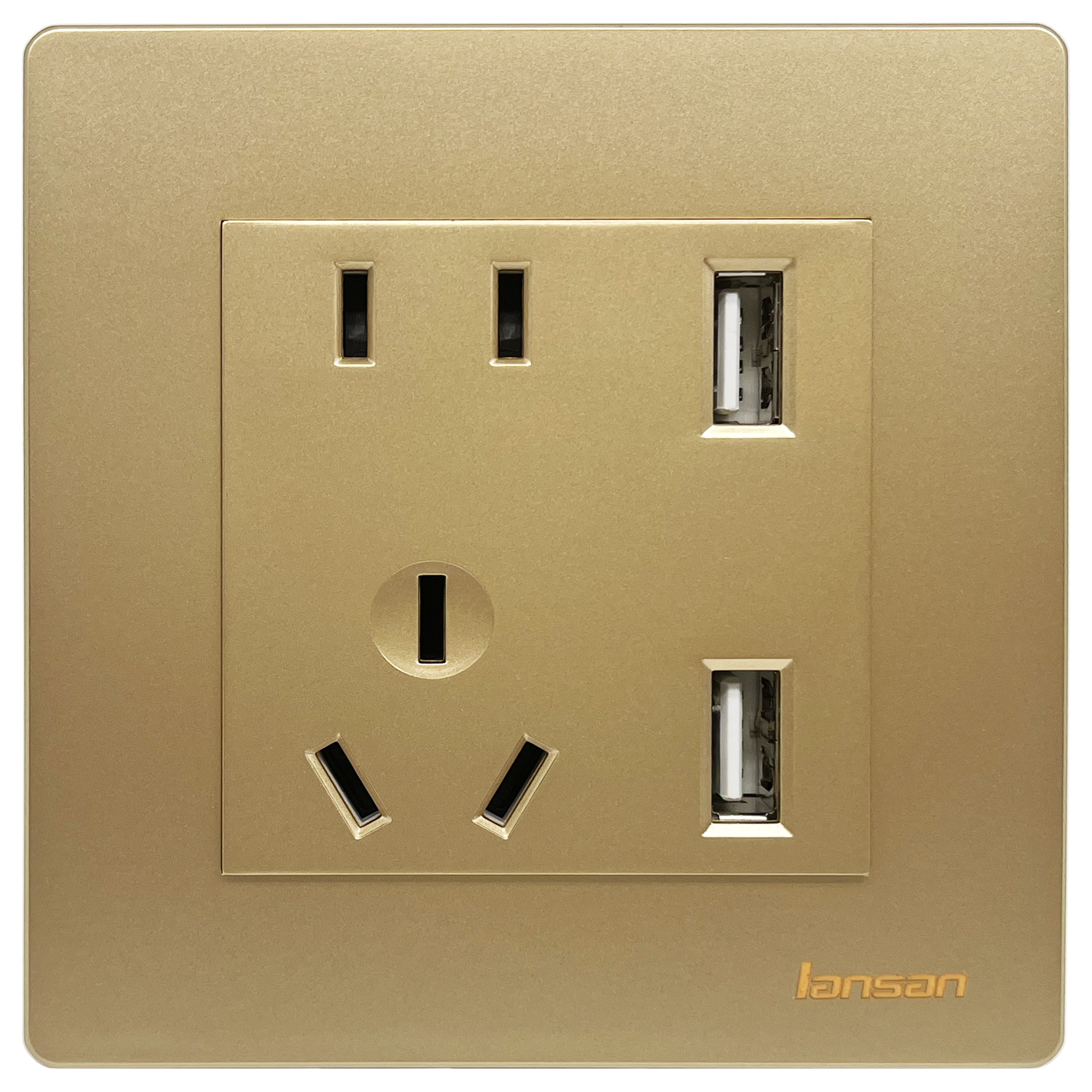 五孔插座帶雙USB