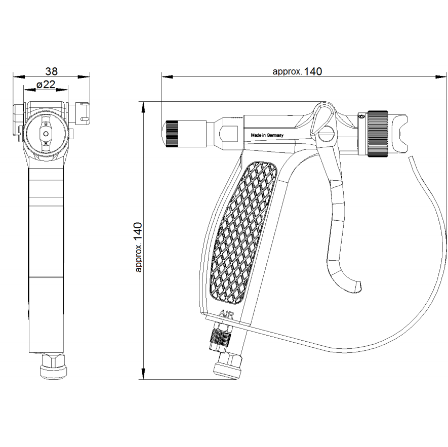 辛普洛Simpro SP系列手持噴油槍 可定量噴涂霧化各類介質(zhì)