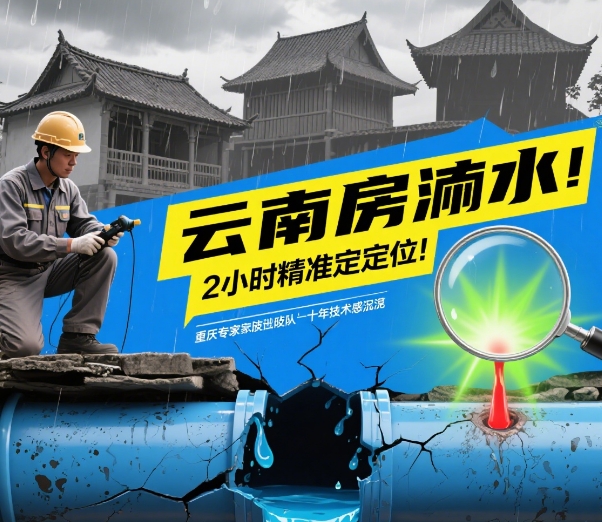 云南房屋管道查漏水难？重庆2138cc太阳集团官网一招解决！