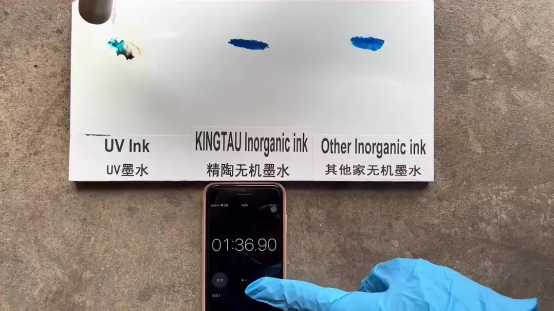 Short-Term Heating Stability of KINGTAU Inorganic Ceramic Ink: Superior ...