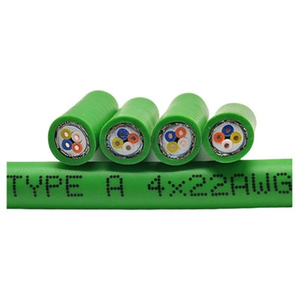 以太網(wǎng)電纜 DP總線6XV1840-2AH10綠色4芯雙屏蔽 Profinet 通訊電纜