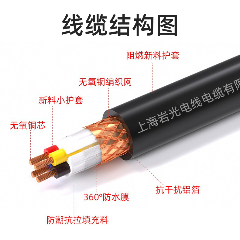 國標(biāo)RVVP電線電纜線 2芯3芯通信控制線信號線帶屏蔽RVVP9*0.5平方