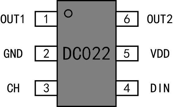 C:/Users/DCDZ/Desktop/網(wǎng)站搭建/芯片示意圖/DC022/DC021 SOT23-6.pngDC021 SOT23-6