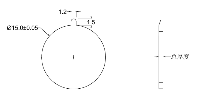 C:\Users\DCDZ\Desktop\測(cè)試報(bào)告\智能卡專用蜂鳴器測(cè)試報(bào)告\智能卡專用蜂鳴器DC15N100-P\DC15N100-P產(chǎn)品尺寸.pngDC15N100-P產(chǎn)品尺寸