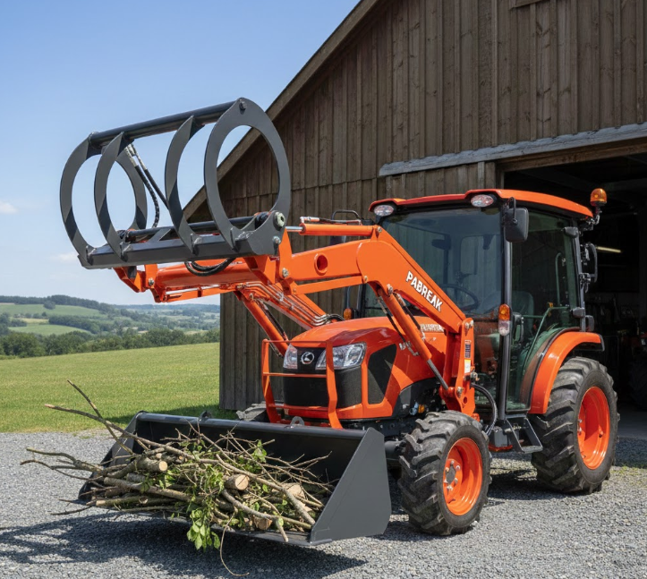 Compact Tractor Grapple Bucket Attachment | PABREAK