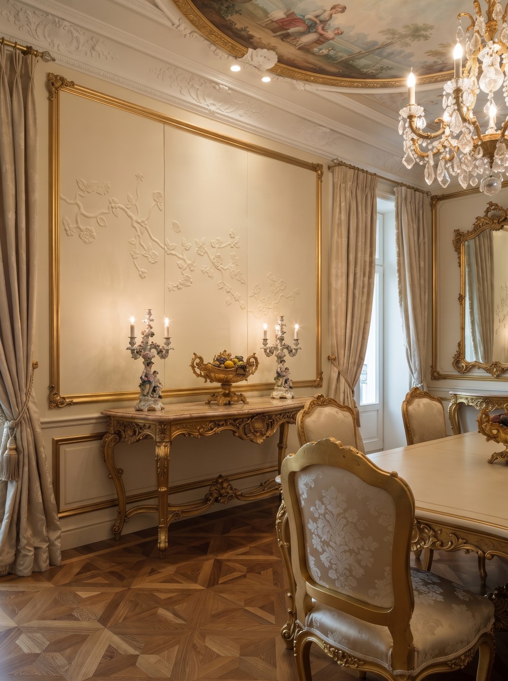 3D Carved Floral Leather Hard Wall Panel, Curved‑Compatible Cut‑Out Flower Wall Panel for Luxury Accent Wall