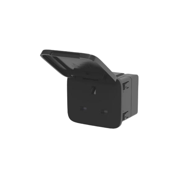 英式AC防水車載插座 3700W 大功率 AC 插座 | IP5K2 防護 | 兼容 英標BS 1363 | CNNS 認證