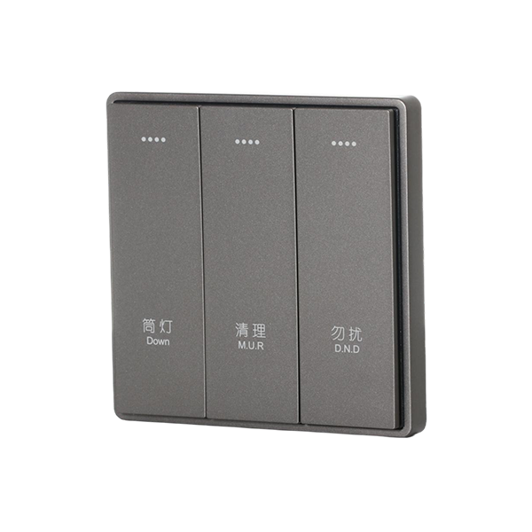 E6 三位酒店大板輕觸開關