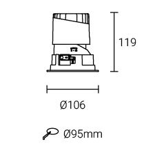 品勝系列酒店射燈ETLED-QR-C01-20W