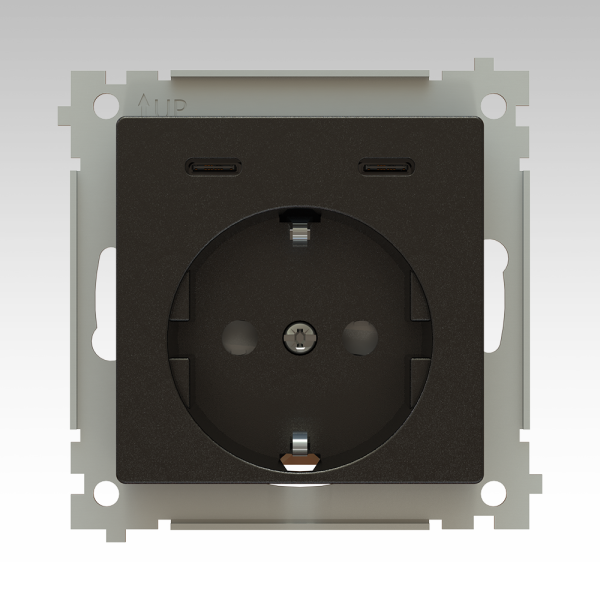 84-單孔歐式插座|2C 20W墻面，桌椅快充插座|CE CB ROSH 認(rèn)證|環(huán)保材料