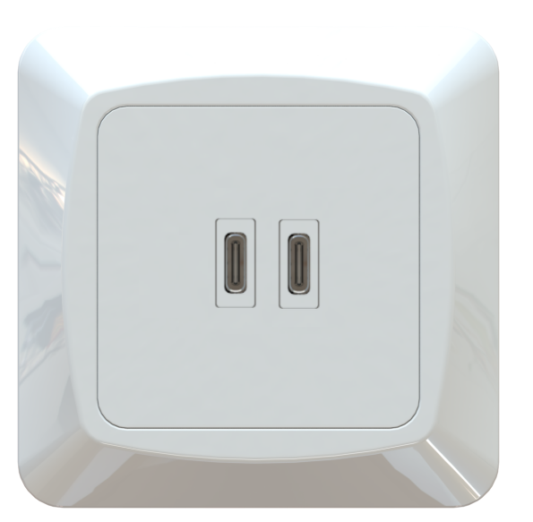 84/86- 2C65W墻面大功率USB快充插座|CE 認證|環(huán)保材料