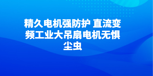 河北低速直流变频工业大吊扇电机成套,直流变频工业大吊扇电机
