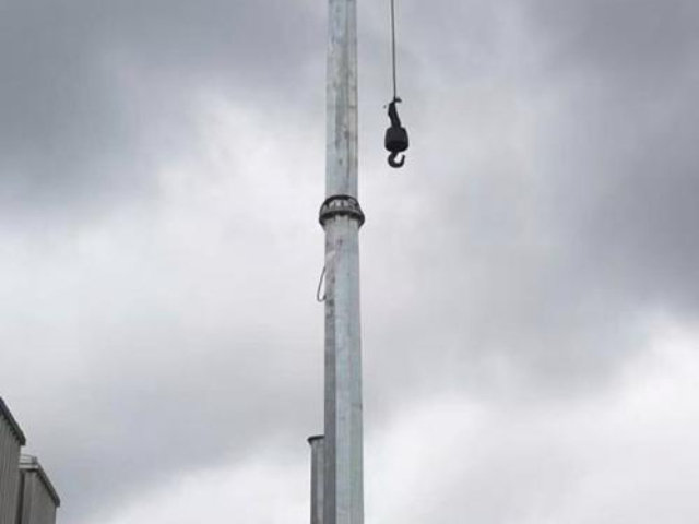 加工单管塔施工,单管塔