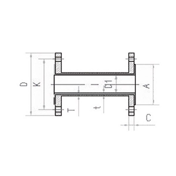 鋼襯四氟直管（模壓直管）
