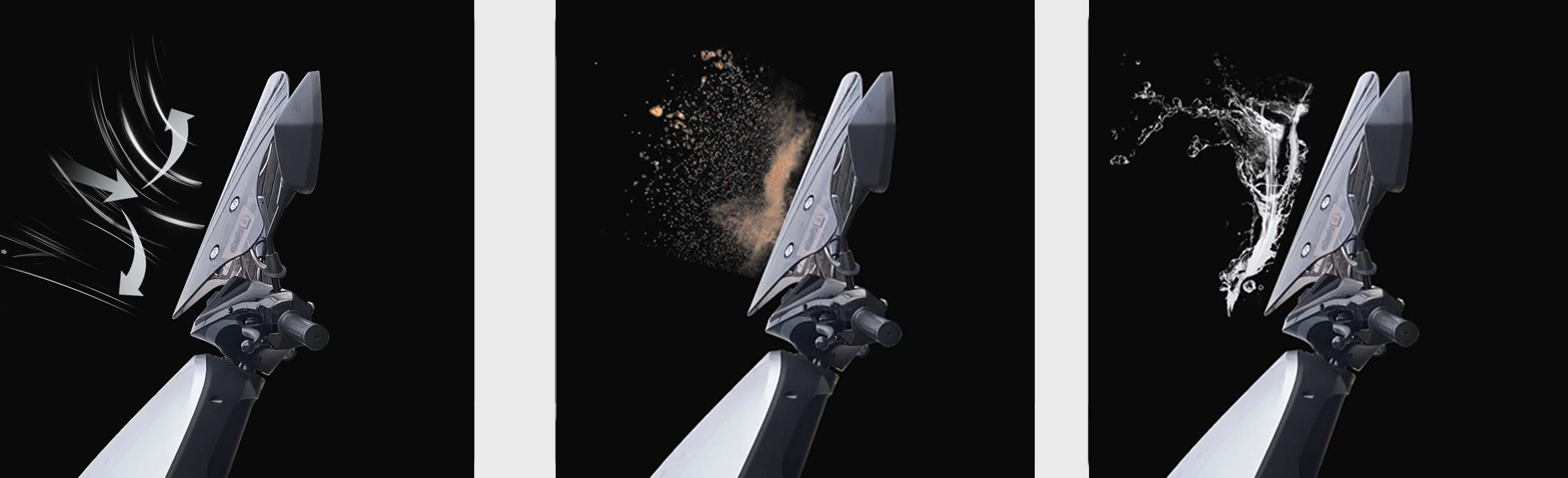 Short Light Smoke Motorcycle Windshield