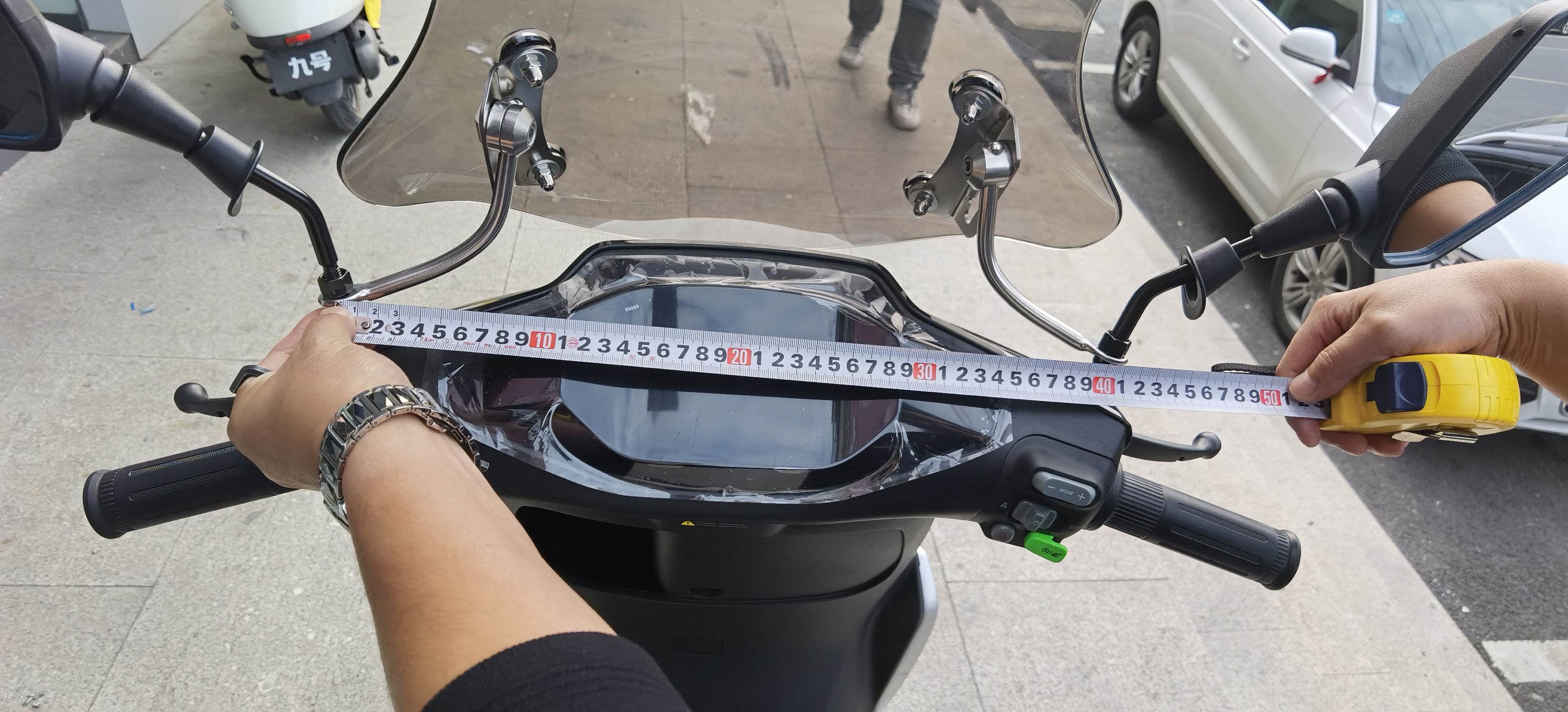 Short Light Smoke Motorcycle Windshield size