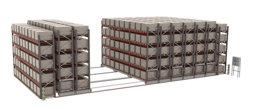 storeroom pallet flow racks