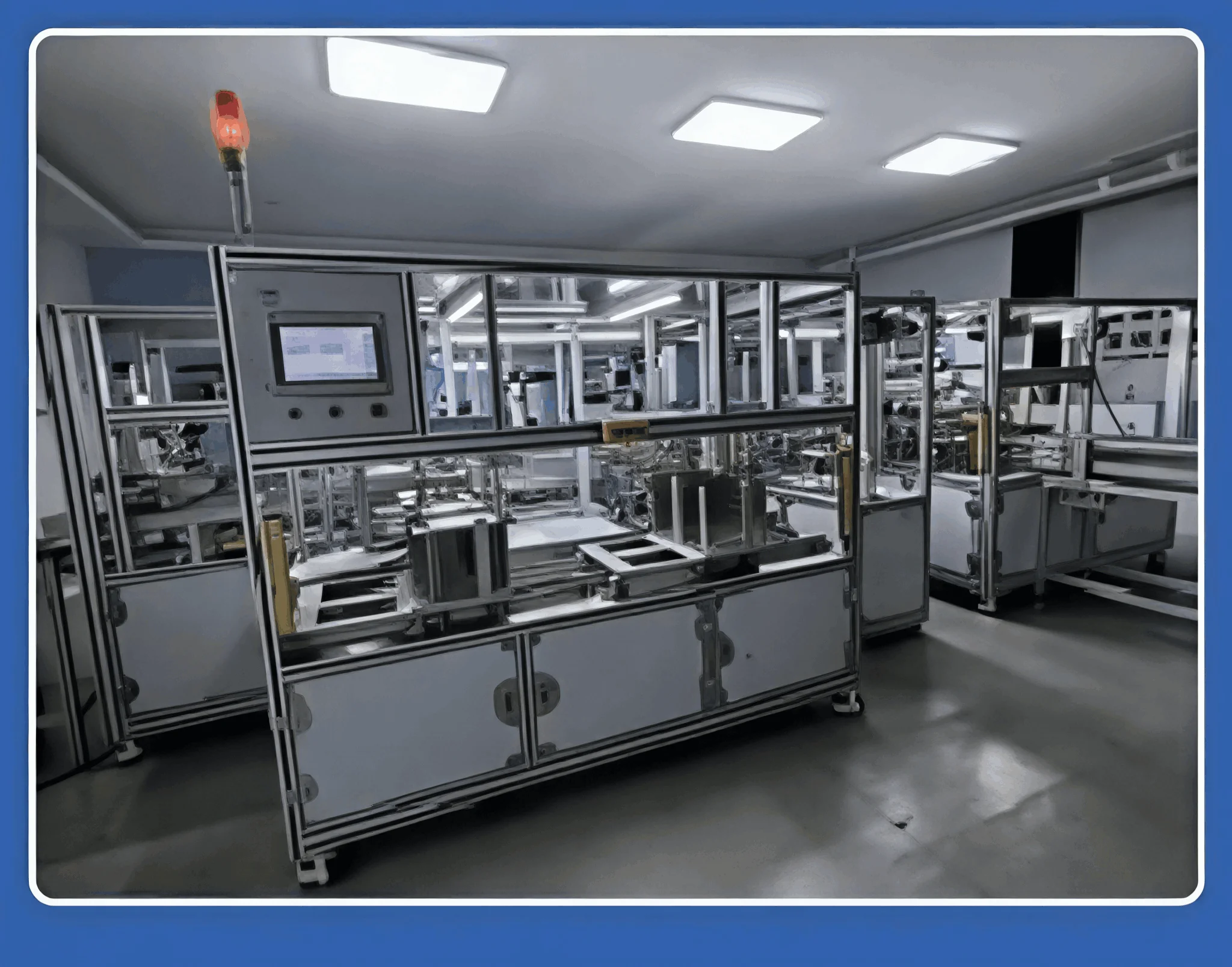 小功率光伏板2W~50W兩串電池串全自動高速排版匯流疊焊一體機