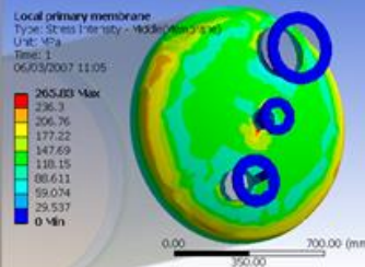 壓力容器整體強(qiáng)度、變形分析