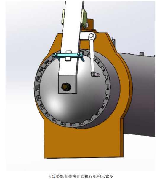 卡普蒂姆釜蓋快開式執(zhí)行機(jī)構(gòu)示意圖