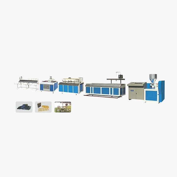 PVC/PS/PE 单螺杆塑料木塑异型材挤出机生产线